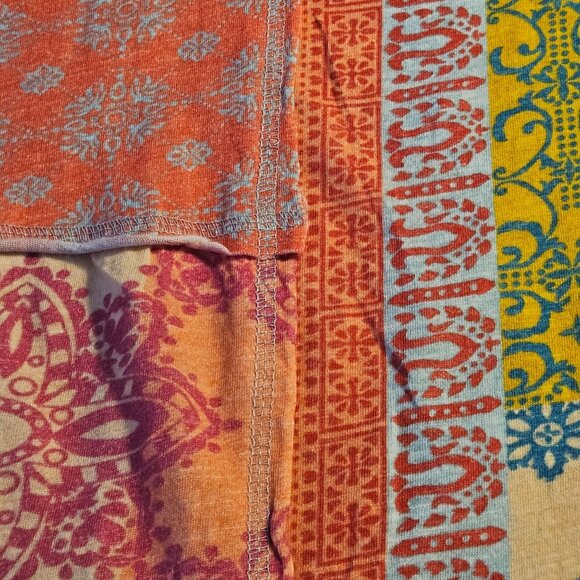 Sundance Woman Patchwork Tank Top Med Boho Artisan Eclectic Cottagecore - Picture 6 of 12